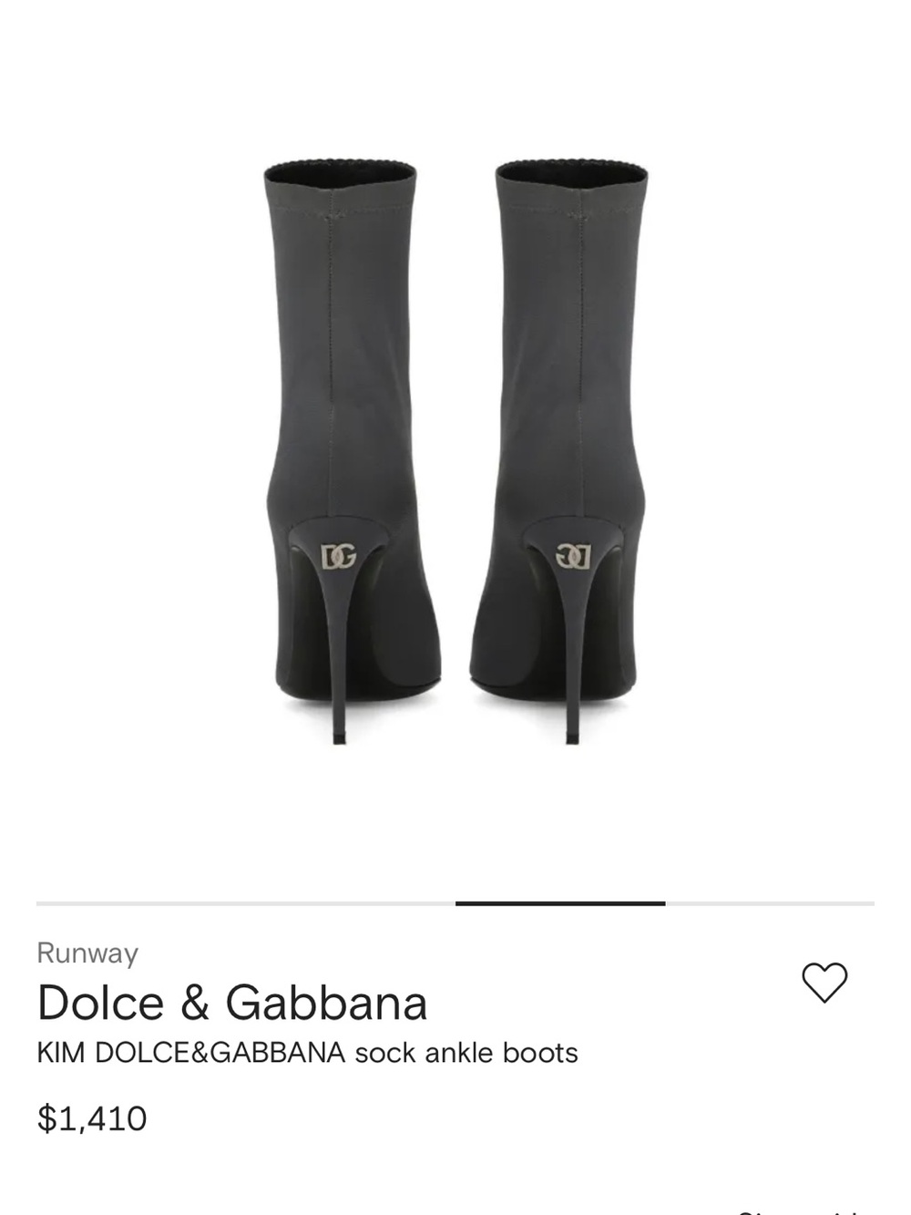 Dolce & Gabbana Black Stretch Sock Ankle Boots with DG Heel Logo